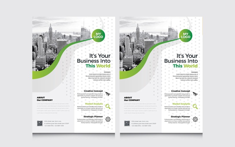 Business Flyer - Vorlage für Unternehmensidentität