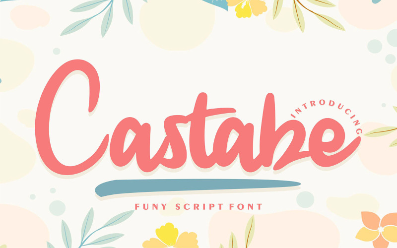 Castabe | Funy草书字体