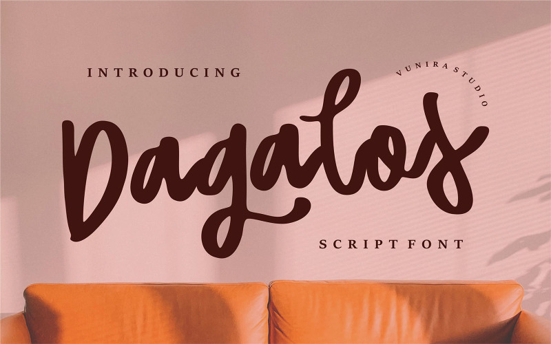 Dagalos | Cursief lettertype