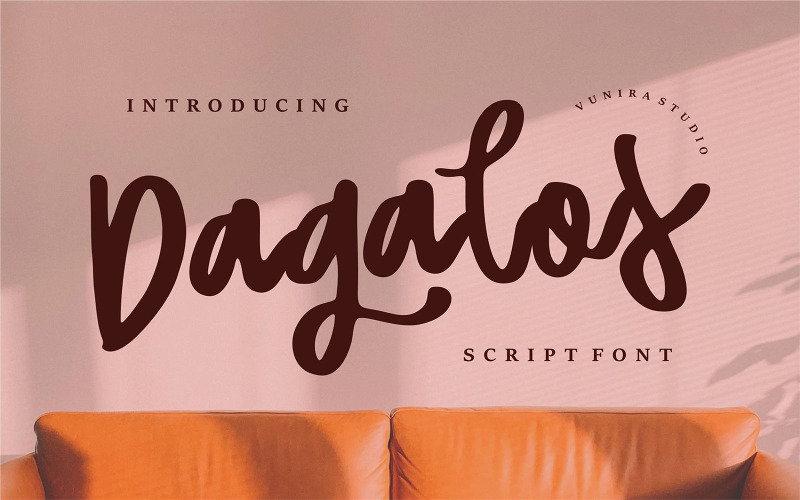 Dagalos | Kurzív betűtípus