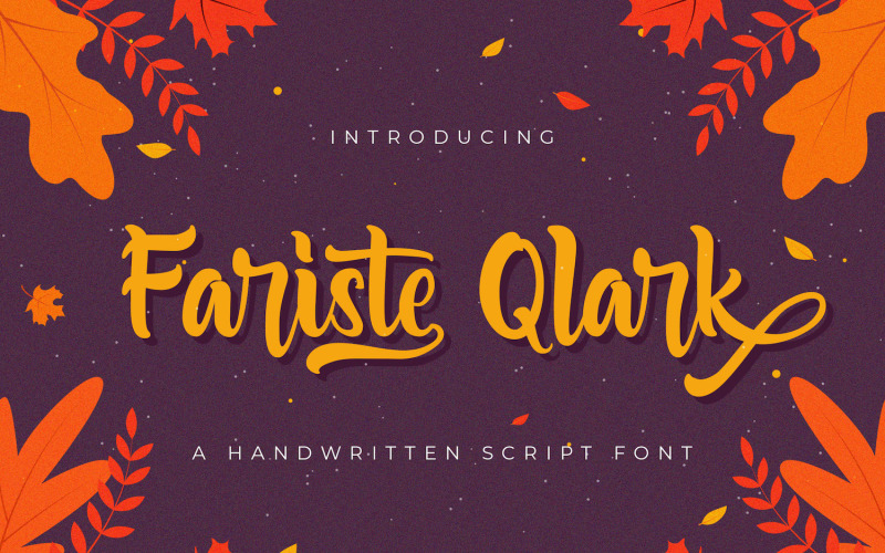 Fariste Qlark - Handgeschreven lettertype