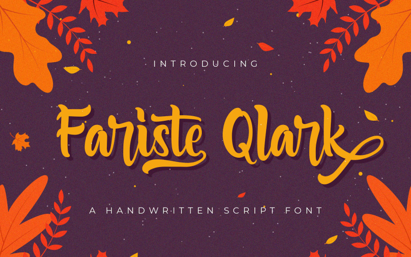 Download Шрифт "Fariste Qlark - Handwritten Font" / Fariste Qlark - Handwritten Font - Шрифт на тему графика luxury,script,calligraphy,brushpen,multilingual,modern,handlettering,lovely,handwritting,stylish,elegant,handwritten,whimsical,typography,handlettered