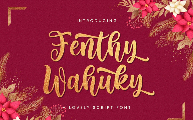 Fenthy Wahuky - adorável fonte cursiva