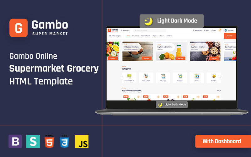 Online Grocery Supermarket HTML Website Template