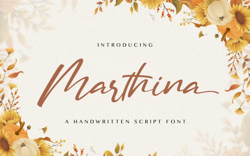 Marthina - Carattere scritto a mano