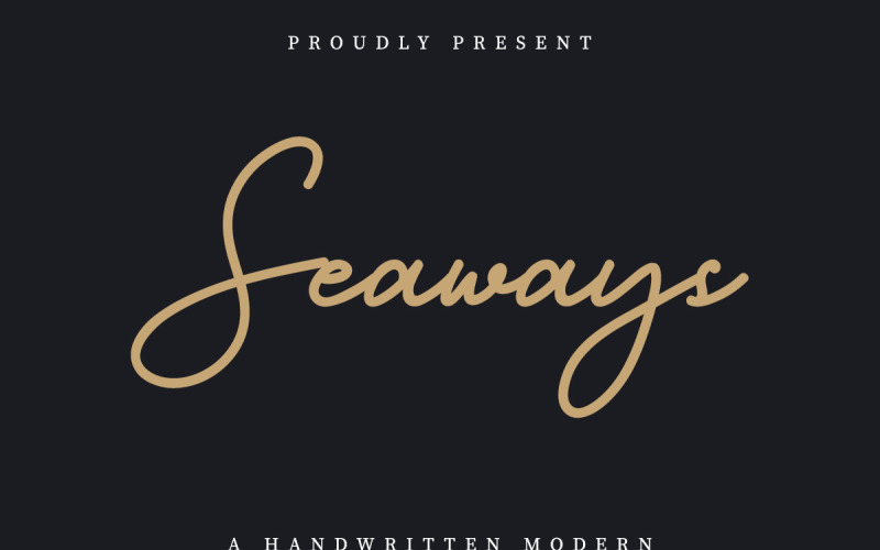 Шрифт Seaways