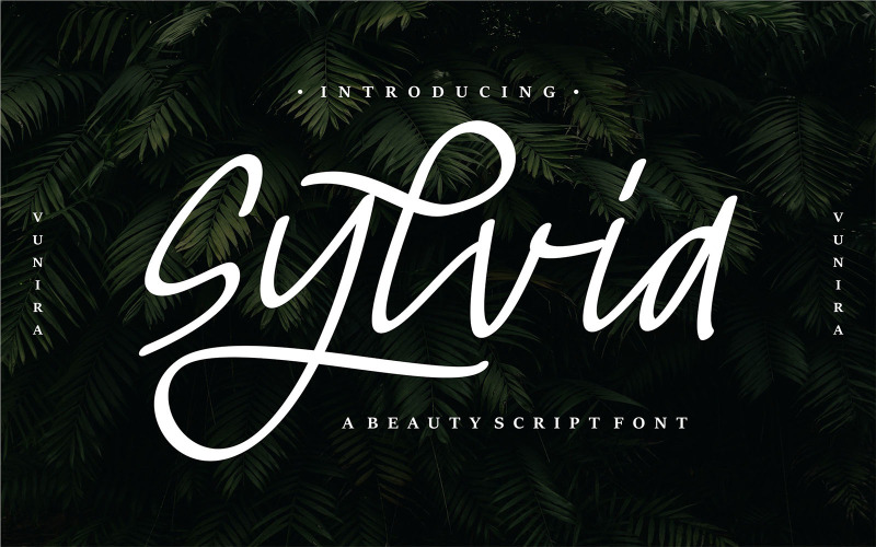 Silvia | Beauty Cursive Schriftart