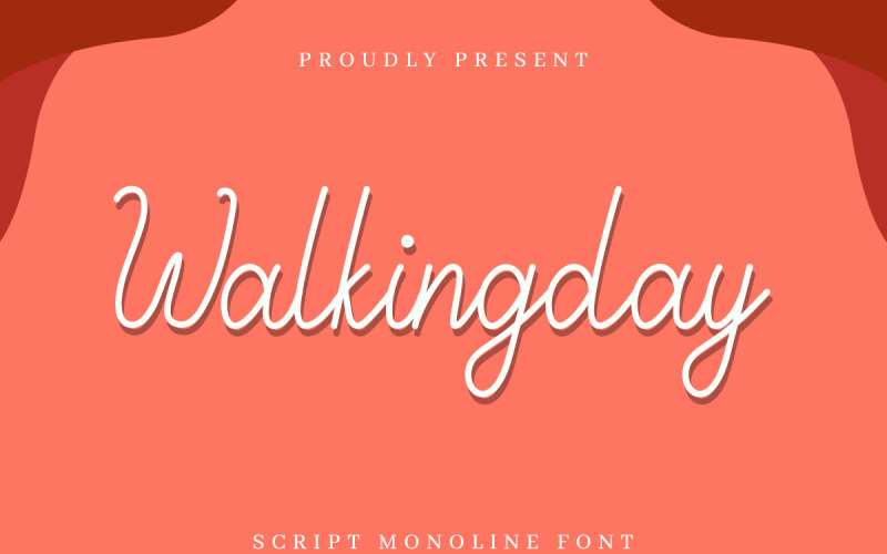 Download Шрифт "Walkingday Font" / Walkingday Font - Шрифт на тему графика beautiful,bold,brochure,brush,calligraphy,card,classic,clean,elegant,fashion,flyer,font,handwriting,invitation,lettering,light,logo,modern,natural,photography