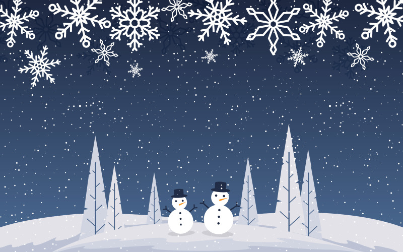 Download Иллюстрация "New Year Background - Illustration" / New Year Background - Illustration - Иллюстрация на тему графика snow,landscape,happy,new,year,holiday,greeting,card,background,template,vector,illustration,concept,2021,celebrate,banner,text,festive,graphic,party