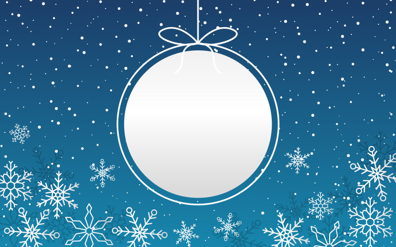 Snowflake nytt år - illustration