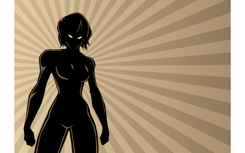 Download Иллюстрация "Superheroine Battle Mode Ray Light Silhouette - Illustration" / Superheroine Battle Mode Ray Light Silhouette - Illustration - Иллюстрация на тему графика woman,girl,female,super,heroine,superhero,superheroine,hero,silhouette,abstract,background,ray,light,sun,sunlight,mask,cartoon,strong,powerful,power
