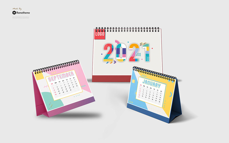 Download Фирменный стиль "Artender - Calendar Memphis style 2021 HR - Corporate Identity Template" / Artender - Calendar Memphis style 2021 HR - Corporate Identity Template - Фирменный стиль на тему графика calendar,desk,table,memphis,stylish,colorful,print,template,graphic,design,business,creative,clean,modern,2021,pink,yellow,purple,colourfull