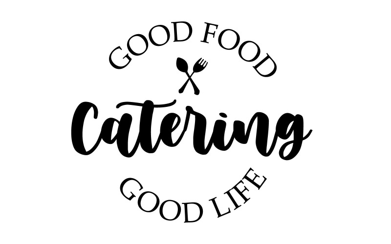 Download Шаблон логотипа "Catering Logo Template" / Catering Logo Template - Шаблон логотипа на тему графика logo,logo template,template,catering,catering logo,business,food,eat item,bakery logo,bakery,catering service