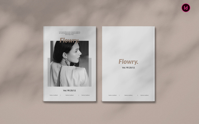 Download Фирменный стиль "Flowry Fashion Lookbook BL - Corporate Identity Template" / Flowry Fashion Lookbook BL - Corporate Identity Template - Фирменный стиль на тему графика flowry,fashion,lookbook,magazine,stylish,feminine,minimalist,design,print,professional,creative,sided,event,show,modern