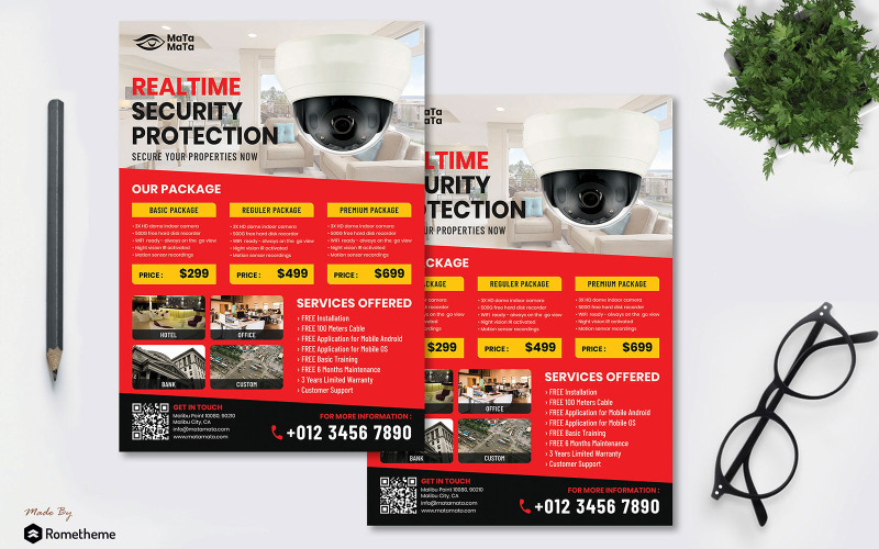 Download Фирменный стиль "Matamata Flyer - Corporate Identity Template" / Matamata Flyer - Corporate Identity Template - Фирменный стиль на тему графика banner,black,cbrochure,cctv,drone,elegant,flyer,guard,machine,marketing,matamata,orange,poster,product,psd,safety,sale,security,services,shop