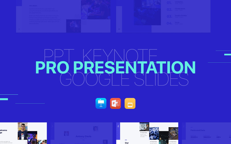 Pro-presentation - Smidig animerad bunt PowerPoint-mall