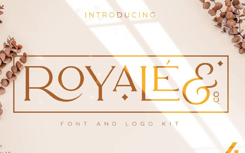 Download Шрифт "Royale Luxurious  Typeface + LOGOS Font" / Royale Luxurious  Typeface + LOGOS Font - Шрифт на тему графика grafics,desain,elegant,font,sansserif