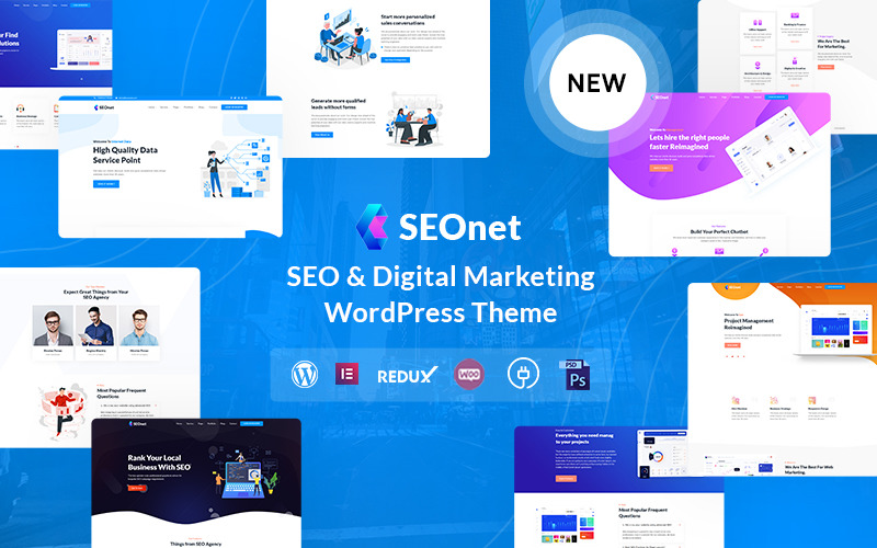 Seonet - тема WordPress для SEO и цифрового маркетинга