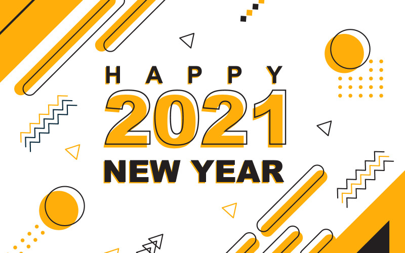 Download Иллюстрация "Greeting Card Holiday - Illustration" / Greeting Card Holiday - Illustration - Иллюстрация на тему графика happy,new,year,holiday,greeting,card,abstract,background,template,vector,illustration,concept,2021,celebrate,banner,text,festive,graphic,party,wallpaper