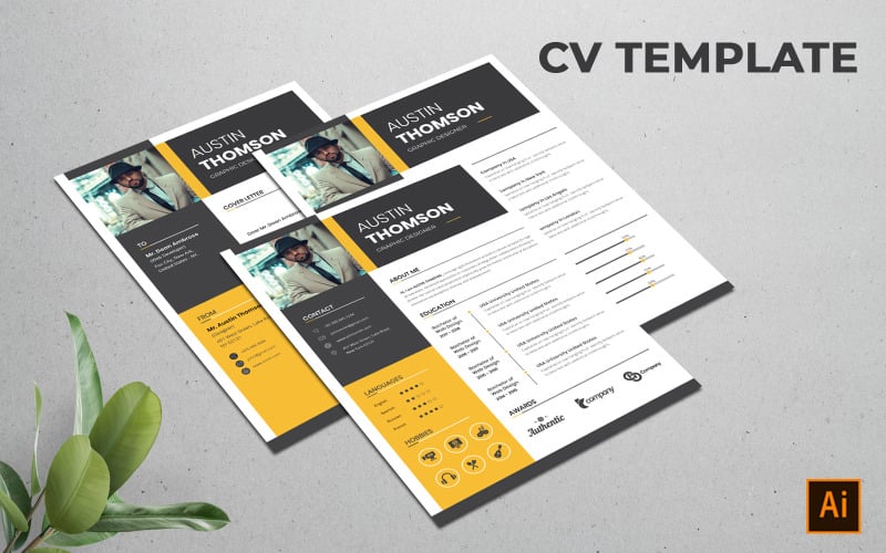 Download Резюме "Business Resume Template" / Business Resume Template - Резюме на тему графика background,business,company,creative,document,elegant,header,interview,job,layout,minimalist,modern,page,personal,print,resume,simple,template,vector,cv