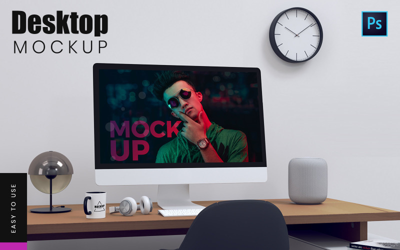 Download Мокап для продукта "Desktop product mockup" / Desktop product mockup - Мокап для продукта на тему графика desktop,psd,mockups,website,graphic,presentations,branding,brand,mockup,promotion,latest,apple,imac,system,product