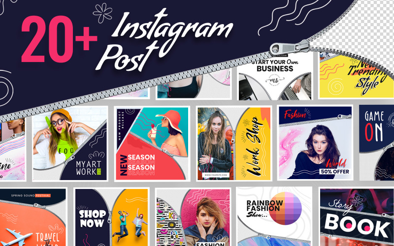 Instagram Post社交媒体模板