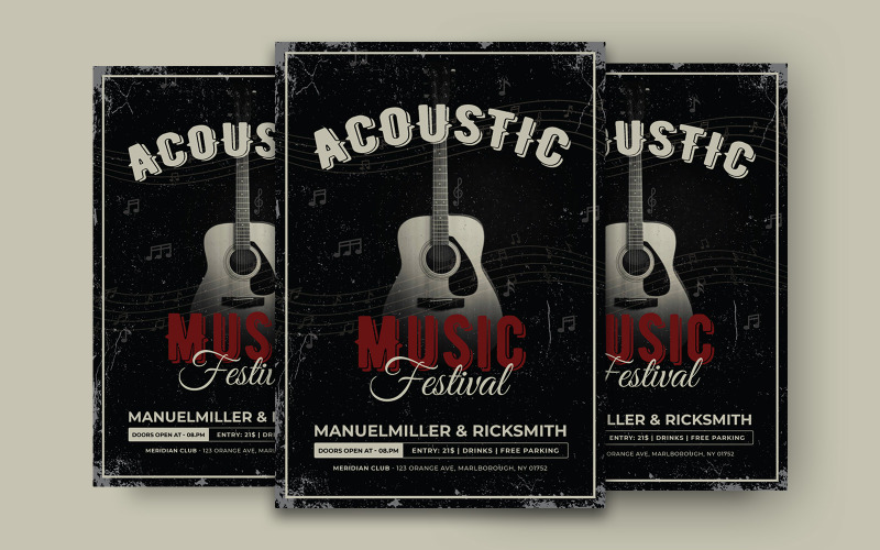 Download Фирменный стиль "Music Flyer - Corporate Identity Template" / Music Flyer - Corporate Identity Template - Фирменный стиль на тему графика design,background,music,template,vector,concert,poster,art,party,illustration,flier,banner,text,event,rock,musical,grunge,graphic,band,invitation