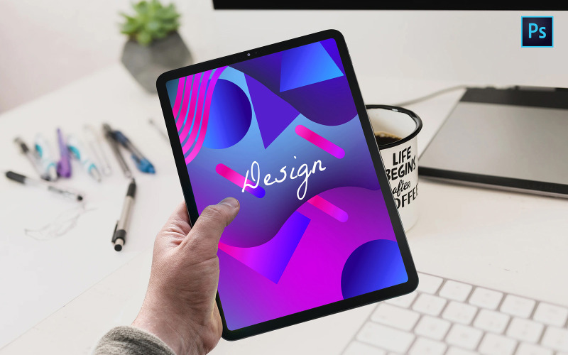 Download Мокап для продукта "Tablet product mockup" / Tablet product mockup - Мокап для продукта на тему графика tablet,psd,mockup,website,graphic,presentations,branding,brand,apple,ipad,mini,pro,android,promotion,template