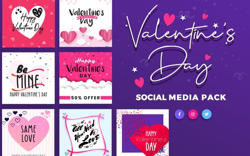 Valentine's Day Social Media Template