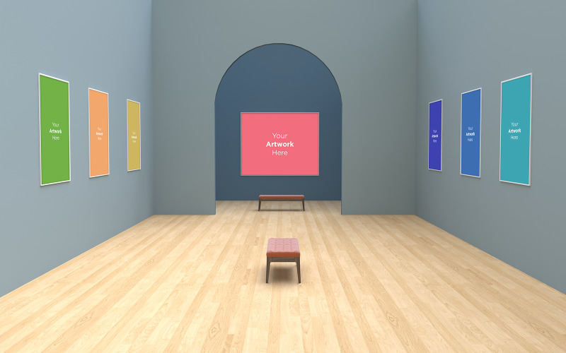 Art Gallery Frames mit verschiedenen Richtungen Produktmodell