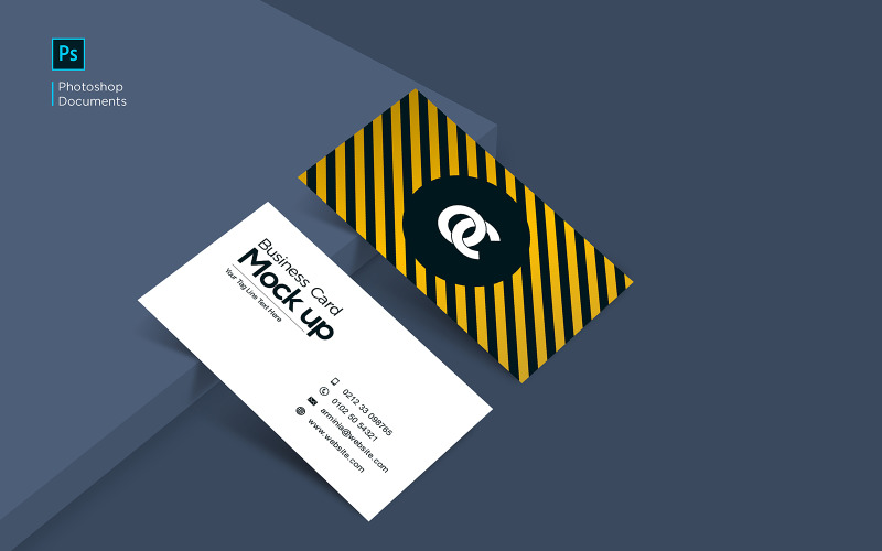 Download Мокап для продукта "Business Card Design Template product mockup" / Business Card Design Template product mockup - Мокап для продукта на тему графика logo,letterhead,flyer,mockup,template,design,mock,business,up,isolated,empty,paper,branding,black,phone,realistic,display,mobile,style,page