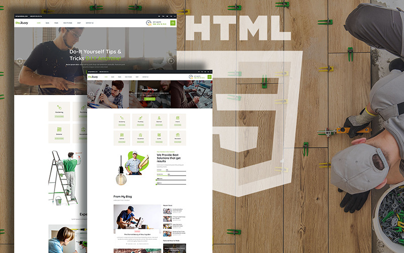 Doitezy Responsive Doe-het-zelf blog Website-sjabloon