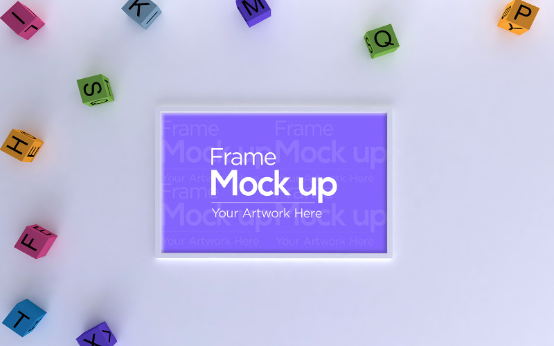 Download Мокап для продукта "Kids Photo Frame Flat Lay Design with Alphabet Cubes product mockup" / Kids Photo Frame Flat Lay Design with Alphabet Cubes product mockup - Мокап для продукта на тему графика childhood,cute,boy,girl,decorative,decor,table,children,photo,floor,toy,home,mockup,blank,room,frame,poster,child,wall,art