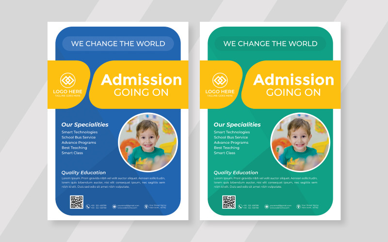 Modern Kids Flyer design layout - Corporate Identity Template