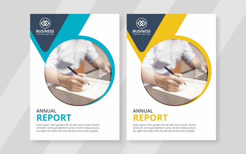 Download Фирменный стиль "Annual Report  Layout - Corporate Identity Template" / Annual Report  Layout - Corporate Identity Template - Фирменный стиль на тему графика brochure,flyer,poster,business,abstract,cover,template,blue,magazine,triangle,typography,layout,marketing,polygon,idea,leaflet,promotion,presentation,graphic,minimal