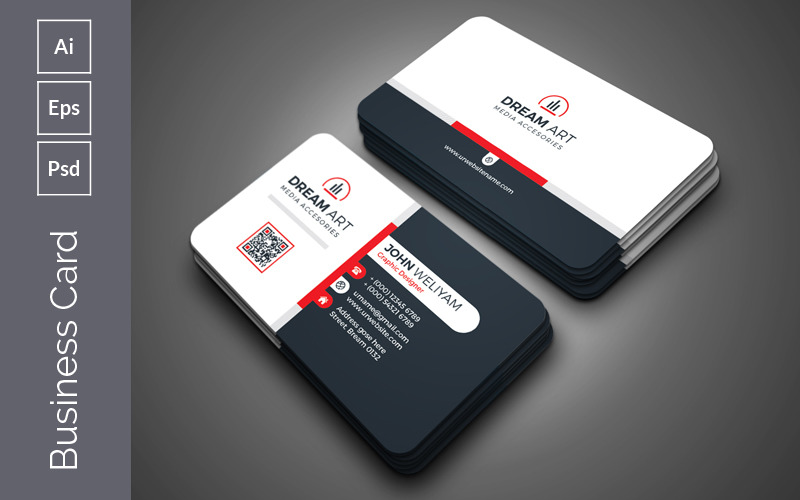 Download Фирменный стиль "Clean Style Business Card - Corporate Identity Template" / Clean Style Business Card - Corporate Identity Template - Фирменный стиль на тему графика agency,anchors,business,business card,clean,colorful,company,corporate,creative,dark grey,design,elegant,eps file,idml,indd,indd card,indesign,minimal,minimalist,modern