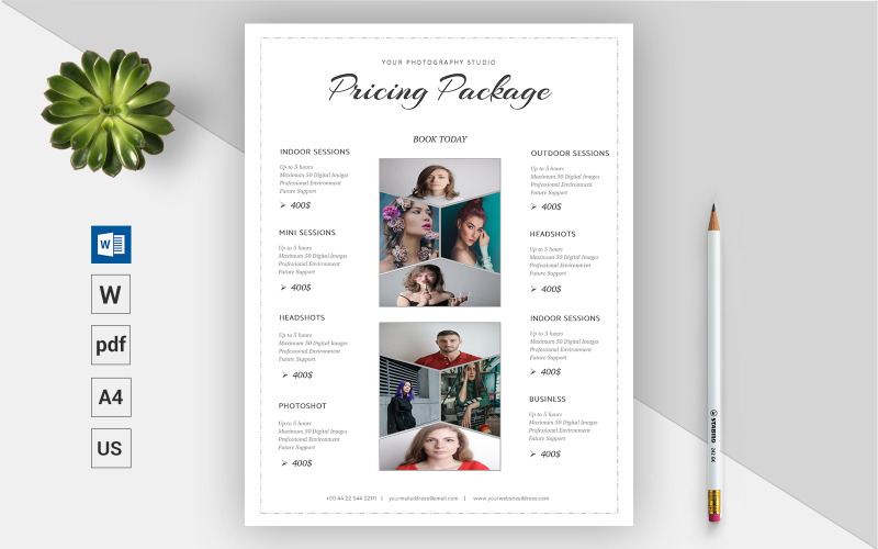 Professional Photography Pricing Guide - Vorlage für Corporate Identity