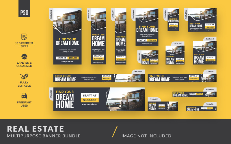 Download Фирменный стиль "Real Estate Multipurpose Banner Bundle - Corporate Identity Template" / Real Estate Multipurpose Banner Bundle - Corporate Identity Template - Фирменный стиль на тему графика business,real estate,city,graphic,office,house,industry,construction,home,industrial,architecture,modern,template,multipurpose,cover,banner,page,bundle,social media,advertising