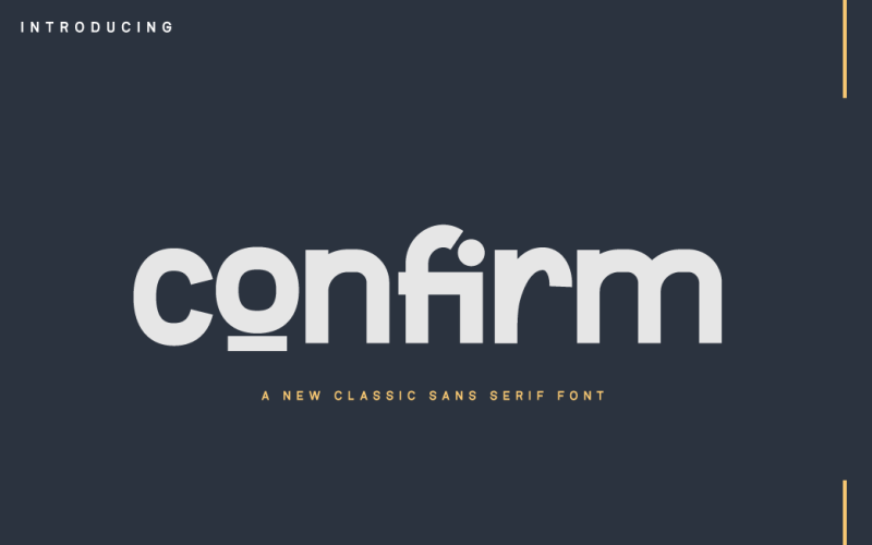 Download Шрифт "Confirm Font" / Confirm Font - Шрифт на тему графика sans serif font,sans serif typeface,modern sans serif font,geometric sans serif,vintage,geometric,1980s,1990s,corporate,youtube font,instagram font,display font,logotype,banner font,esport fo