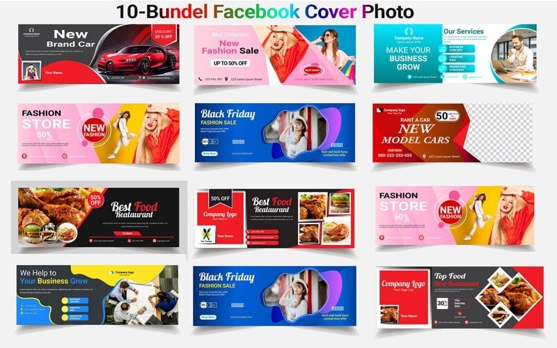Download Шаблон для соцсетей "Facebook Cover Photo Bundle Social Media Template" / Facebook Cover Photo Bundle Social Media Template - Шаблон для соцсетей на тему графика agency,design,design agency,engineer,facebook cover,facebook profile,fashion,graphic designer,graphic designer timeline,layered,loswl,model timeline,multicolor,multicolored,music artist,photo
