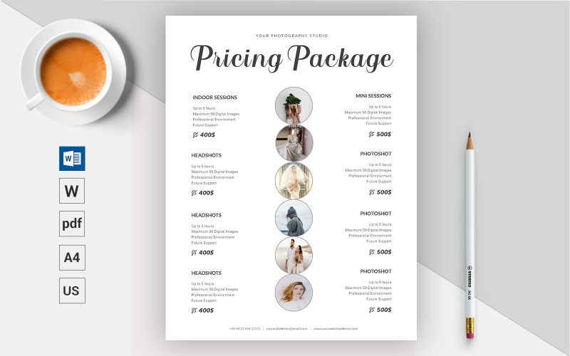 Kelvin - Photography Pricing Guide - Corporate Identity Template