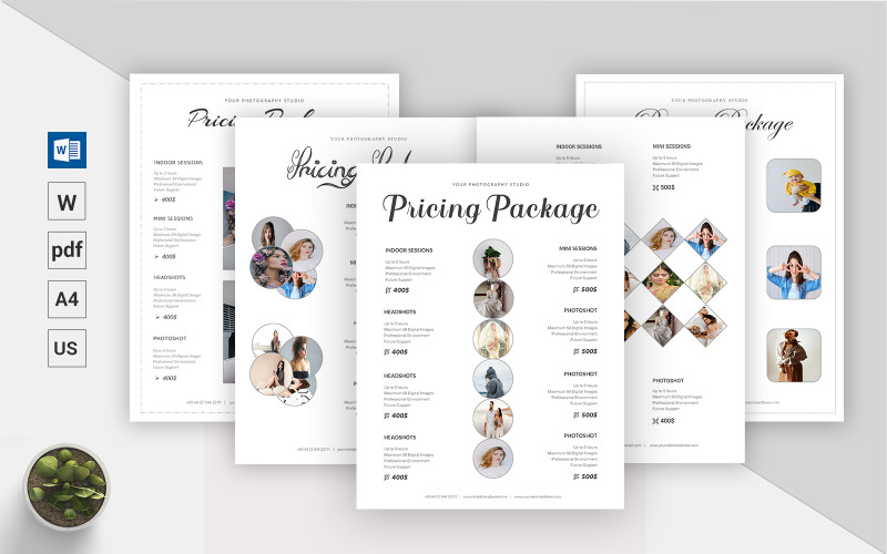 Top Bundle - Guide de tarification de la photographie - Modèle d'identité d'entreprise
