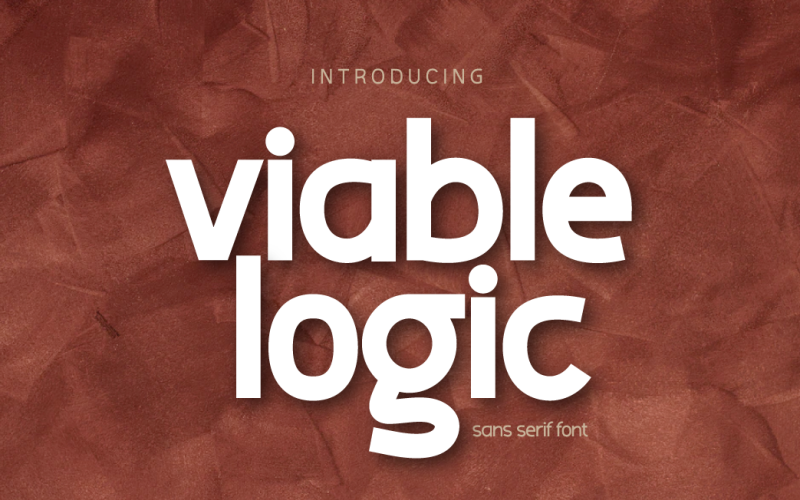 Download Шрифт "Viable Logic Font" / Viable Logic Font - Шрифт на тему графика sans serif font,sans serif typeface,modern sans serif font,geometric sans serif,vintage,geometric,1980s,1990s,corporate,youtube font,instagram font,display font,logotype,banner font,esport fo