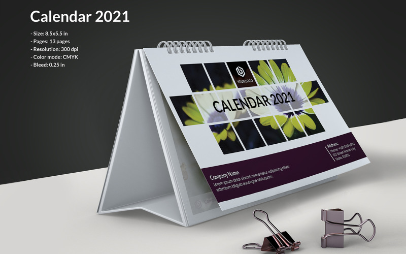 Download Planner "Desk Calendar 2021 Planner" / Desk Calendar 2021 Planner - Planner на тему графика desk calendar,calendar 2021,corporate,business,desk calendar design,2021 desk calendar,photoshop template,clean,minimal,table calendar,company calendar