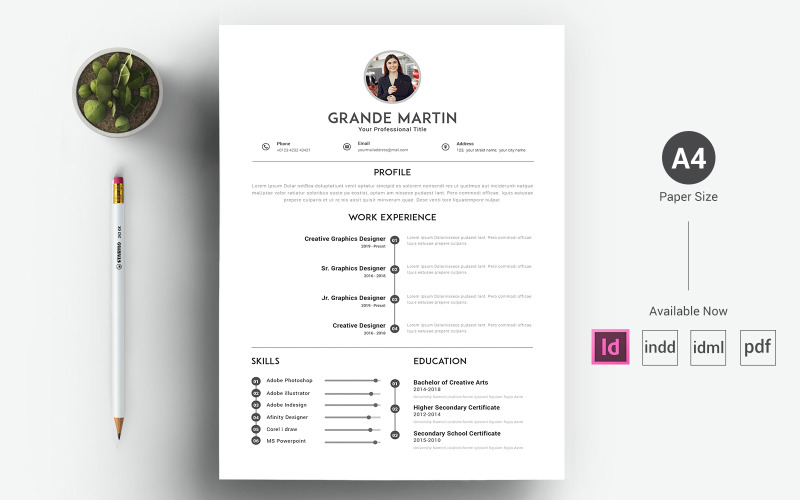 Grande Martin - CV i szablon CV