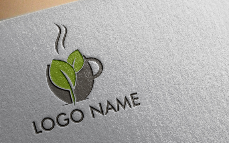Download Шаблон логотипа "Green Tea Logo Template" / Green Tea Logo Template - Шаблон логотипа на тему графика tea,green,healthy,drink,leaf,herb,fresh,beverage,herbal,natural,organic,health,glass,young,teacup,green tea,asian,japanese,relaxation