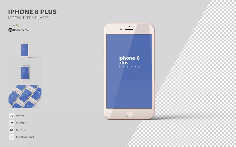 Download Мокап для продукта "Iphone 8 plus vol.01 -  FH product mockup" / Iphone 8 plus vol.01 -  FH product mockup - Мокап для продукта на тему графика iphone,iphonex,mockups,apple,smartobject,screen,apps,ui,ux,ios,template