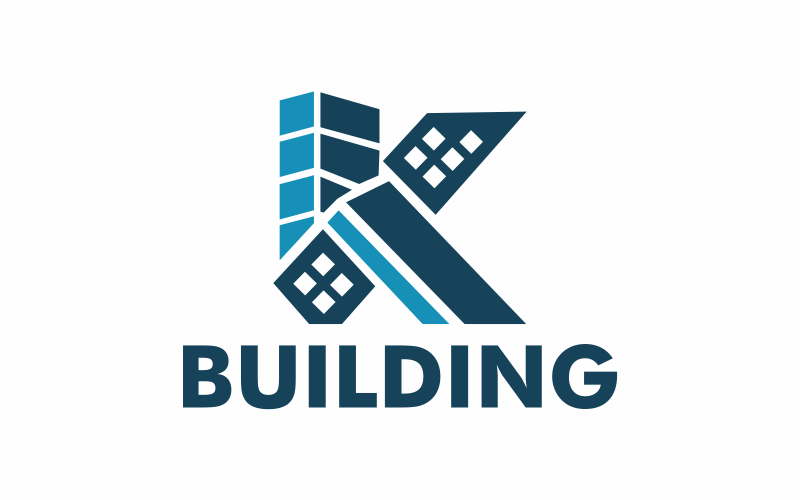 Modello piatto con logo dell'edificio