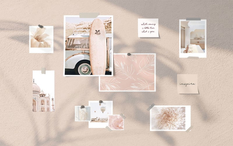 Download Мокап для продукта "Mood Board vol.02 - VR product mockup" / Mood Board vol.02 - VR product mockup - Мокап для продукта на тему графика moodboard,scene,screen,display,mockup,mockups,creative,professional,modern,elegant,smartobject,psd,photoshop