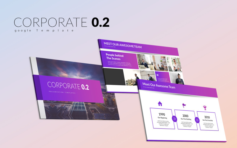 Szablony Corporate 0.2 Prezentacje Google